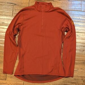 Arc'teryx Spell Out Phase AR Orange Quarter-Zip Pullover